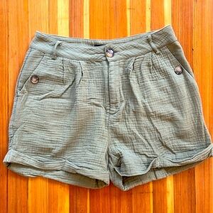 Lumiere green shorts